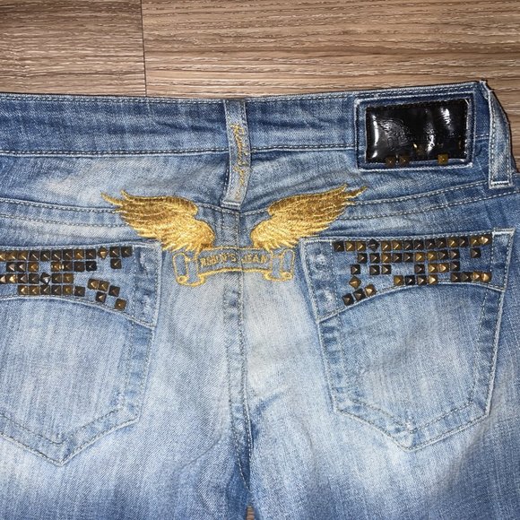 Robin's Jeans: sz24 Studded and Embellished Straight Leg - Picture 6 of 6